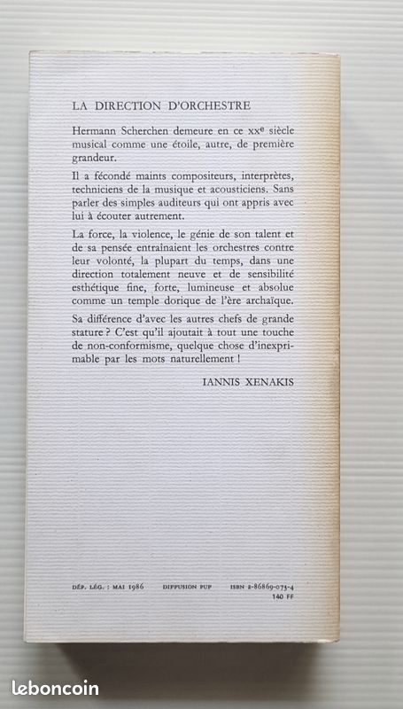 La direction d'orchestre Hermann Scherchen Actes Sud 1992 (image 2)