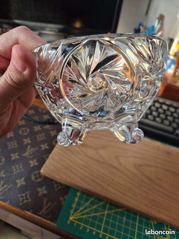 Bonbonnière vide poche en cristal (image 3)