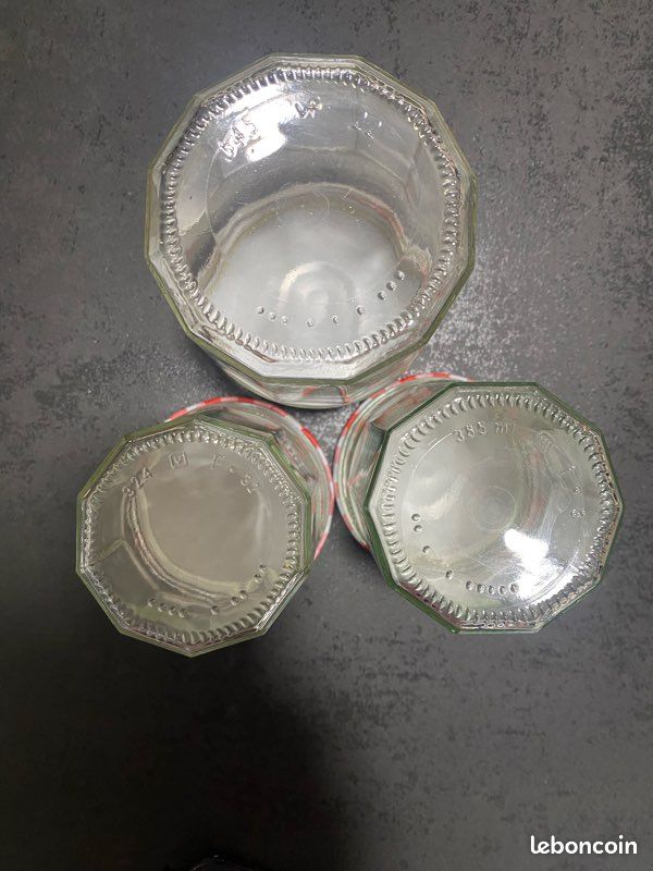 3 pots en verre Bonne Maman • Couvercle vichy rouge • 3 tailles (image 6)