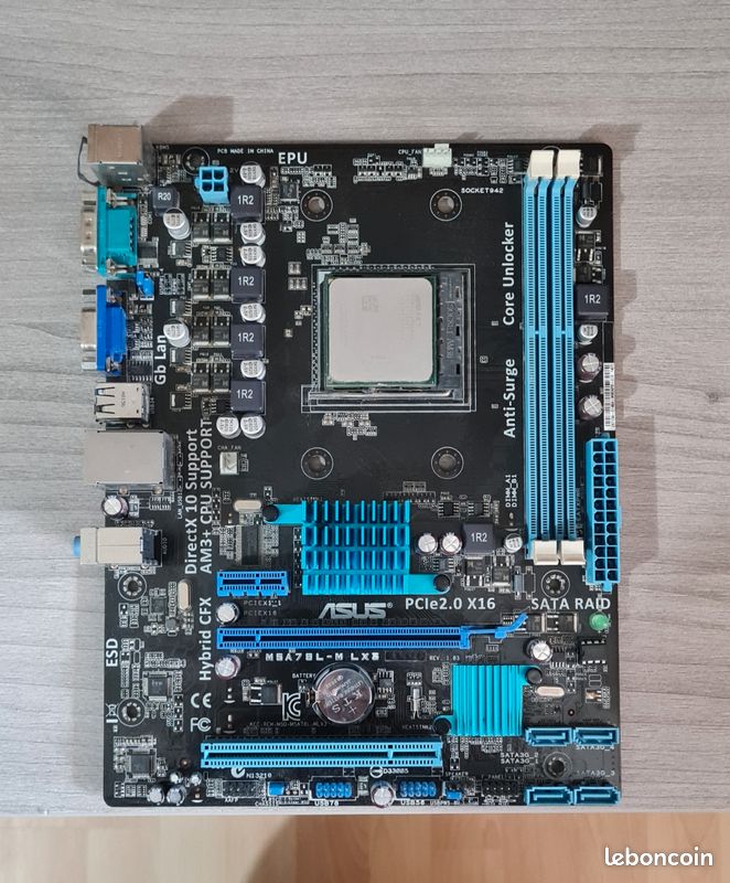 ​Kit Évolutif AMD FX-6300 + Ventirad + Carte Mère ASUS M5A78L-M LX3 (image 1)