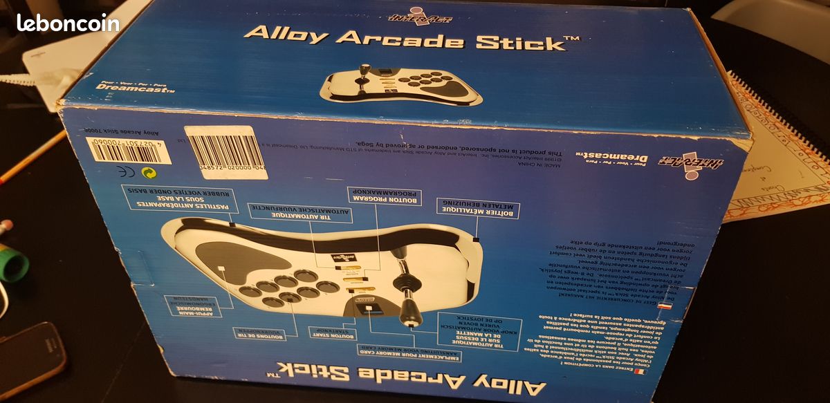 Manette Arcade Alloy Pour Sega Dreamcast - En Boîte (MIB), Métal, Comme Neuf