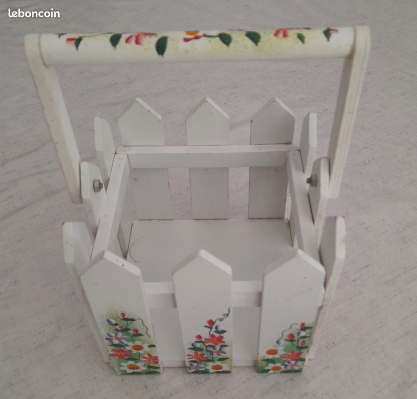 Lot de 6 paniers décoratifs (bois, bambou) (image 6)