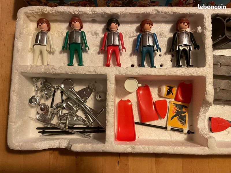 Playmobil Vintage 3378 - Set Médiéval Chevalier Et Garde De Nuit (1977) - Complet