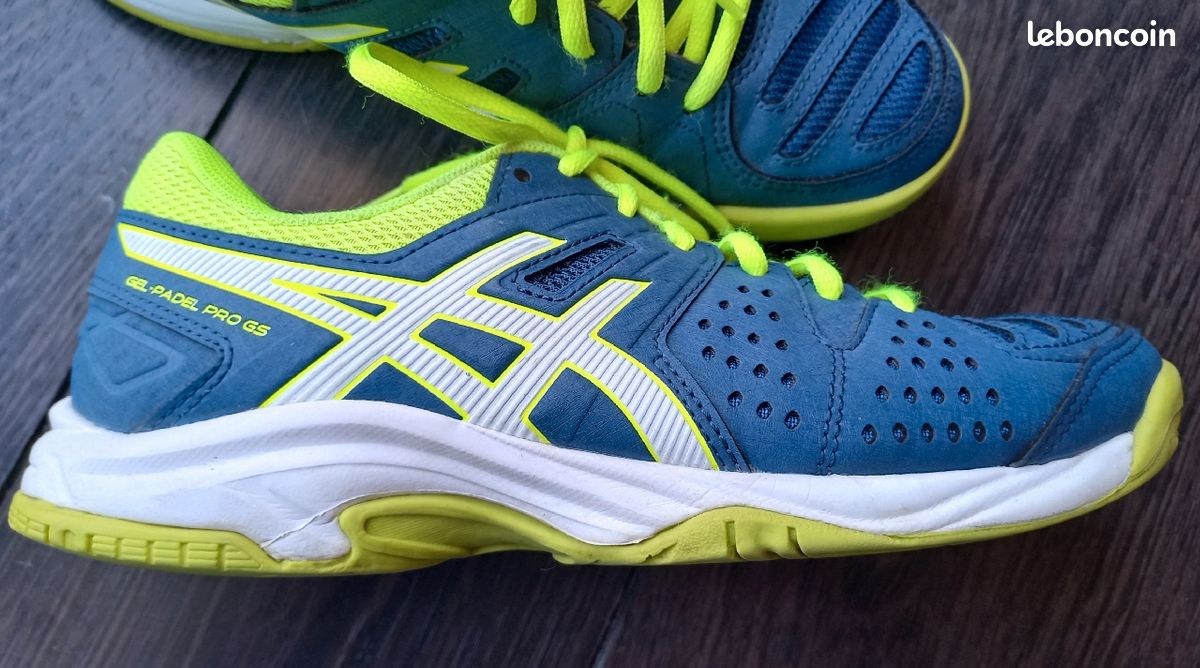 Baskets asics taille 37 tennis bleu marine (image 2)