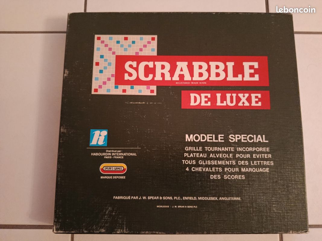SCRABBLE DE LUXE Plateau Tournant Complet EUR 25,50