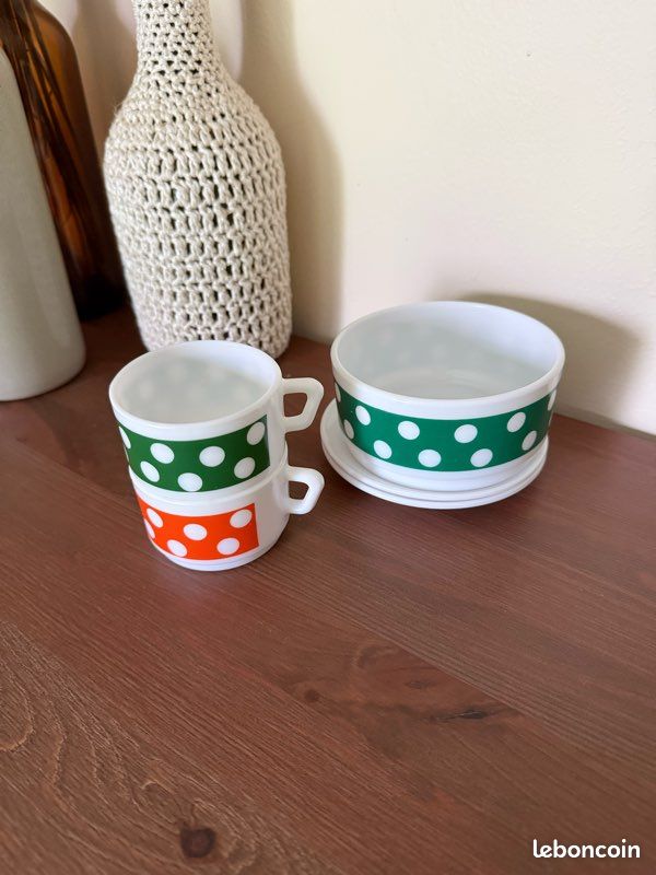 Tasses et ramequin Polka - Arcopal (image 7)