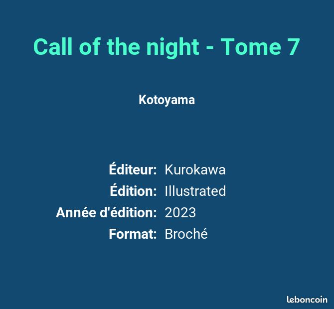 Call of the night - Tome 7 - Kotoyama (image 2)