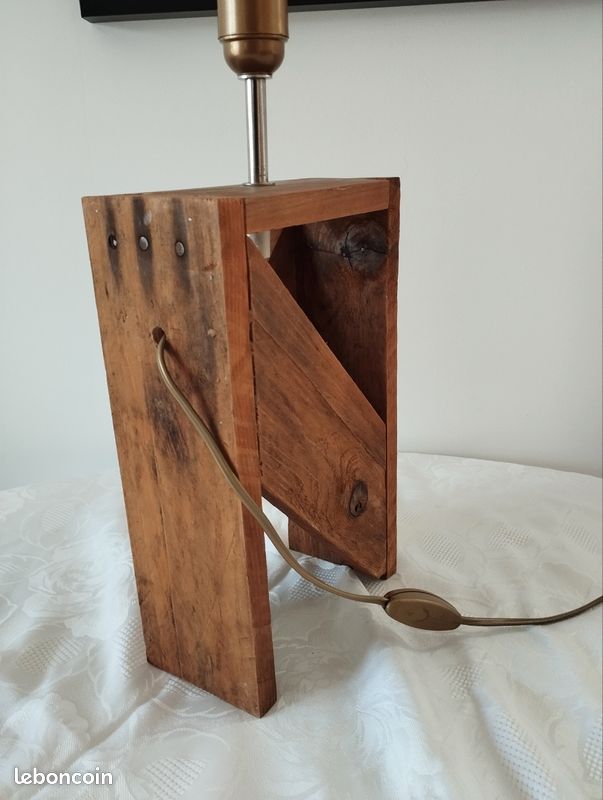 Lampe fait main bois de palette (image 3)