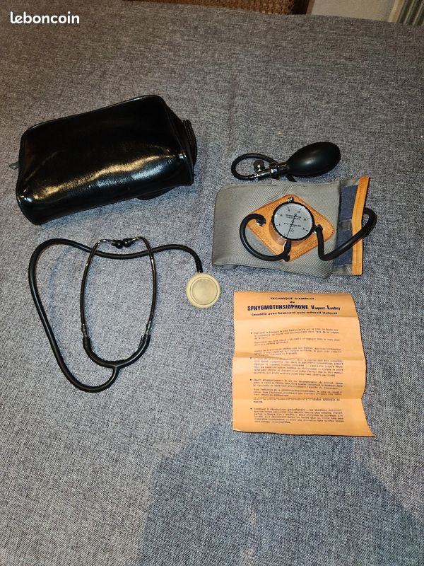 Tensiomètre et stéthoscope vintage spengler fonctionnel (image 1)