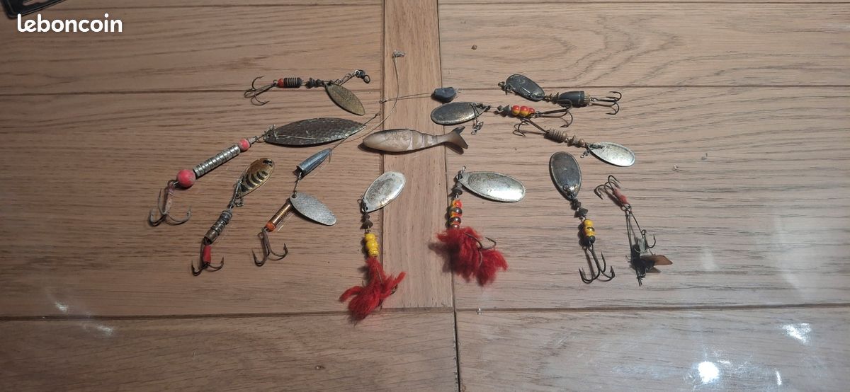 Lot De 50 Cuillères De Pêche Métal Seasky – Leurres Assortis 0,6 Oz, Neufs