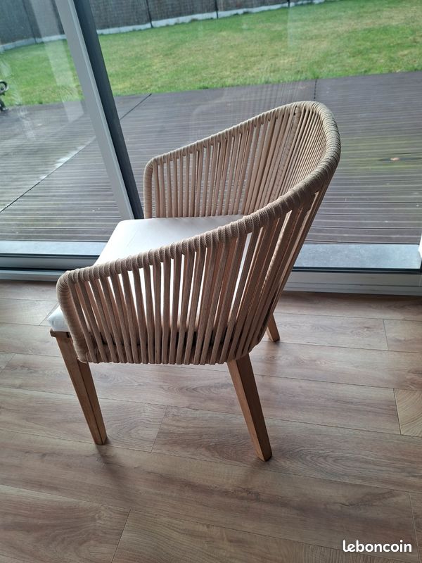 Fauteuil en teck 120 l'unité (image 3)