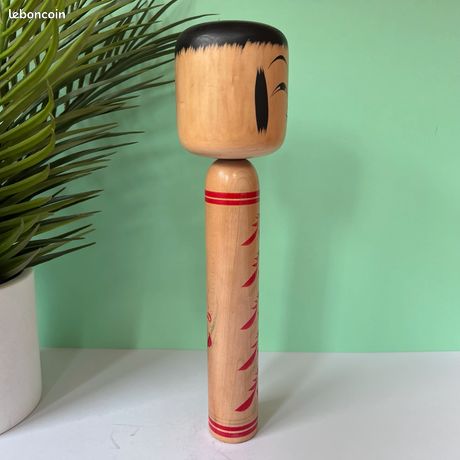 Véritable poupée japonaise Kokeshi – Yamagata artisanale ancienne
