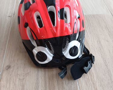 Casque Vélo Enfant Coccinelle 3D - Casque Cyclisme Réglable Confortable Garçons Filles