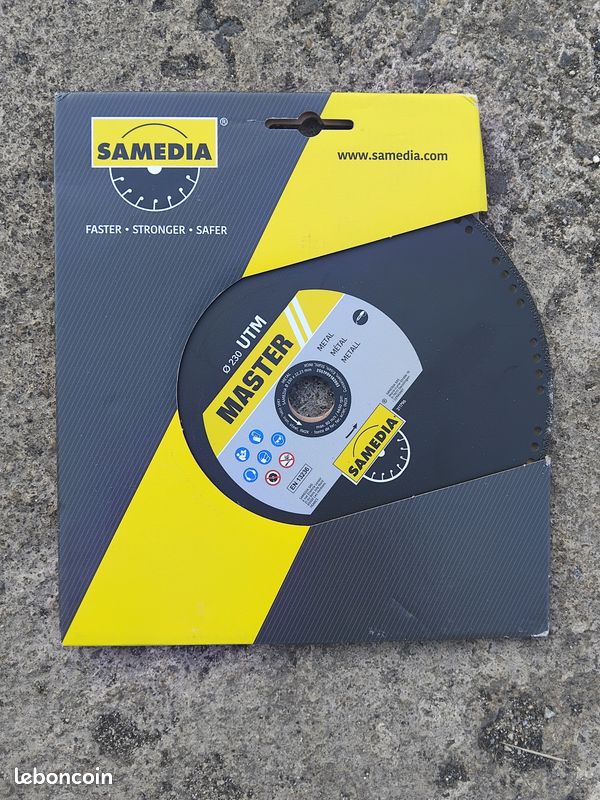Disques métal diamètre 230 x 22,23mm UTM SAMEDIA (image 1)