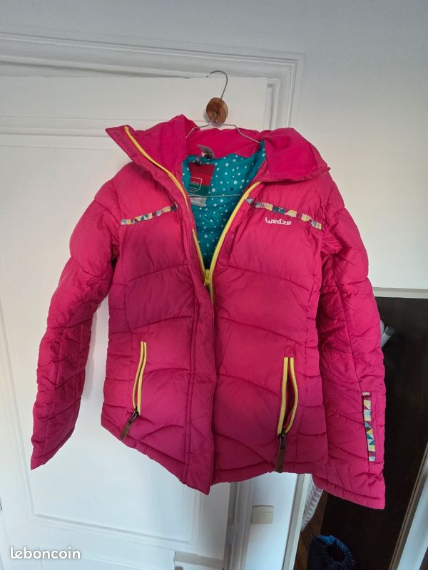 Blouson Sport Rose Domyos Pour Fille 12 Ans - Veste De Survêtement, Occasion En Très Bon état
