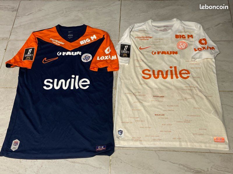 Maillot De Gardien Montpellier HSC (MHSC) Porté - N°40 LECOMTE, Coupe De La Ligue 2018, Nike, Taille L