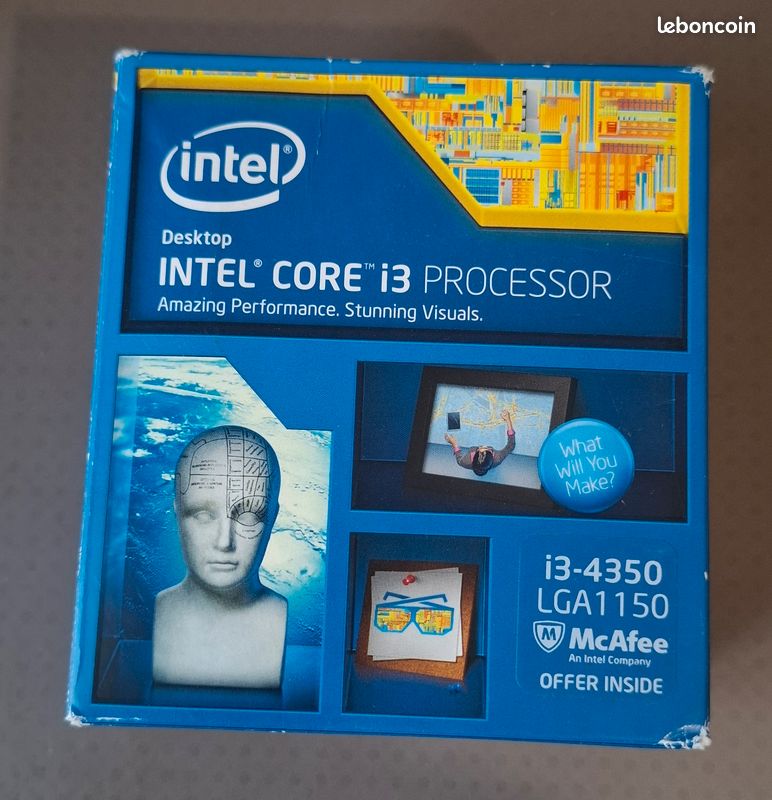 Intel Core i3 4350 LGA1150 en boite avec radiateur (image 1)