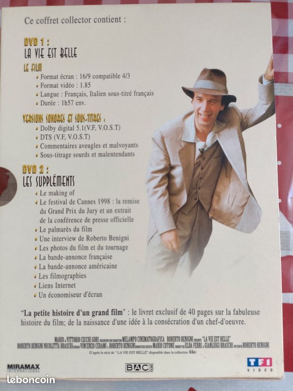 Coffret collector de 2 dvd et 1 livret "la vie est belle " (image 2)