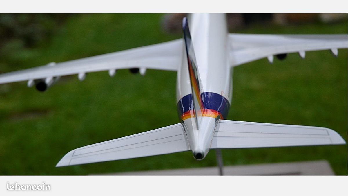 Maquette Airbus A340 20 Cm – Alliage Métal Avec Support, Avion Miniature De Collection