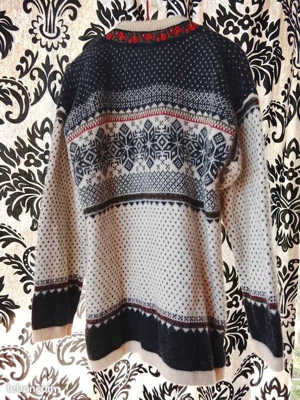 VINTAGE DALE OF Norway Nordique Pull Foire Île Laine Hommes Xv1 Taille