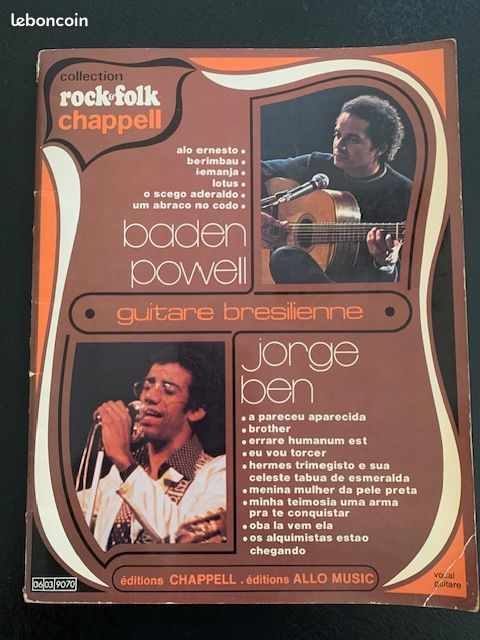 Collection ROCK & FOLK CHAPPEll -Guitare brésilienne Baden Powell / Jorge Ben © 1975 (image 1)