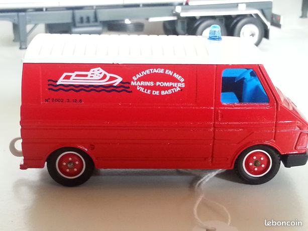 Camion De Pompiers Citroën C35 VSAB Bastia 1/50 Solido – Modèle Métal Collection, Occasion