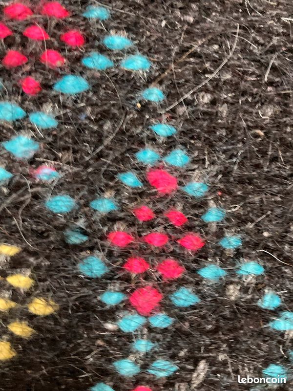 Long Kilim berbère artisanal en poil de chèvre (image 6)