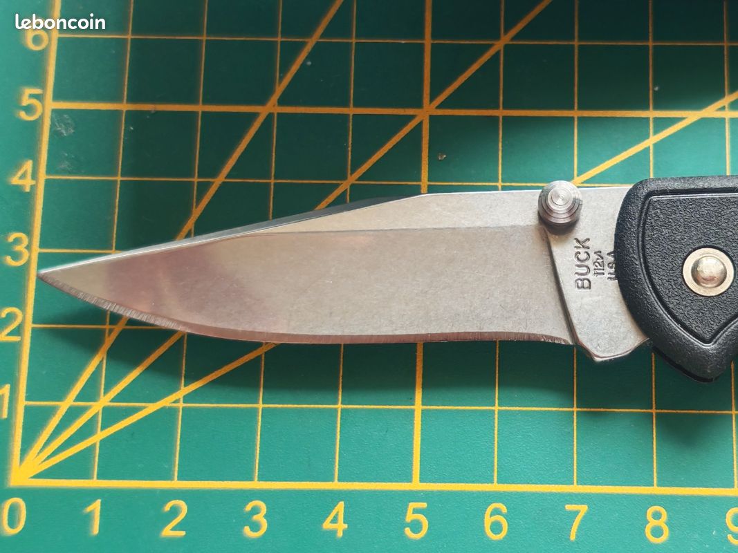 Buck 112 slim neuf noir + boîte + etui cuir buck (image 3)