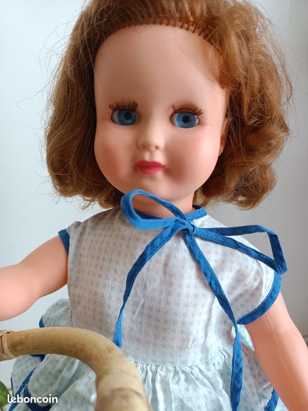 Jolie Poupée ancienne POLYFLEX France yeux dormeurs jouet ancien
