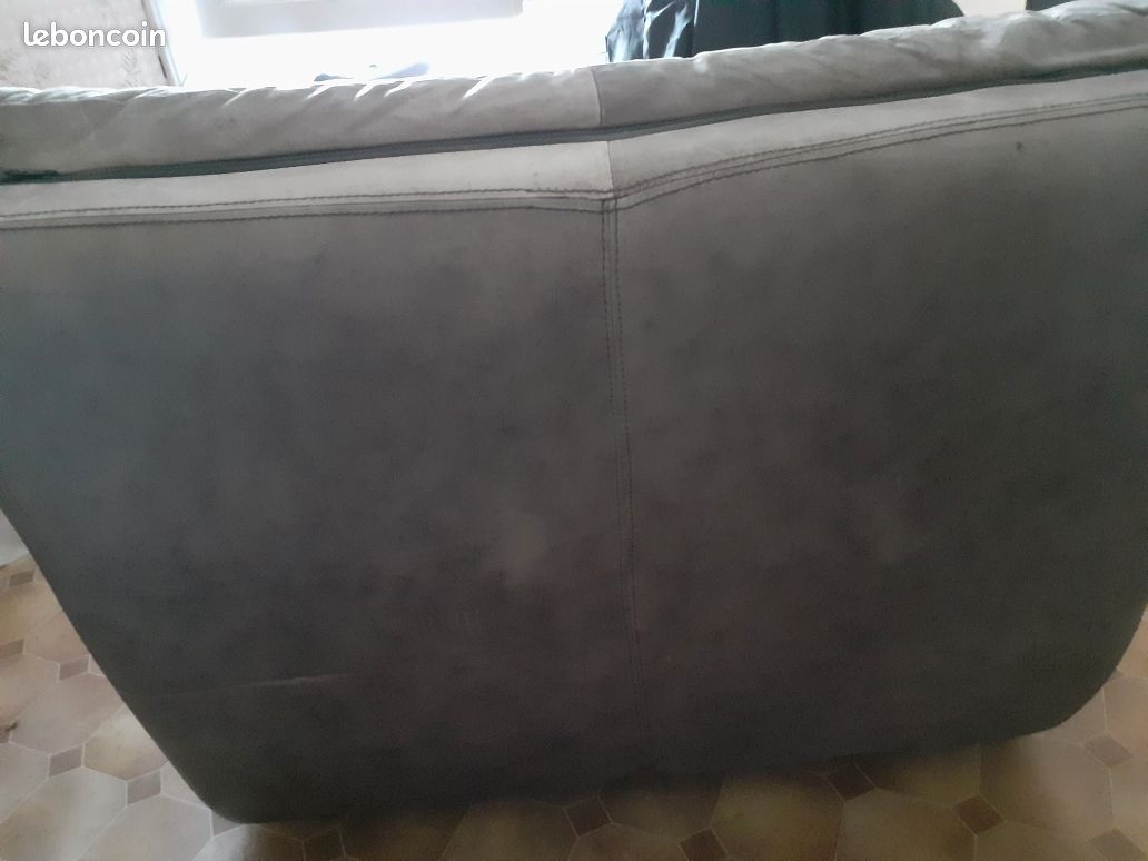 Fauteuil cuir gris anthracite Roche bobois (image 5)