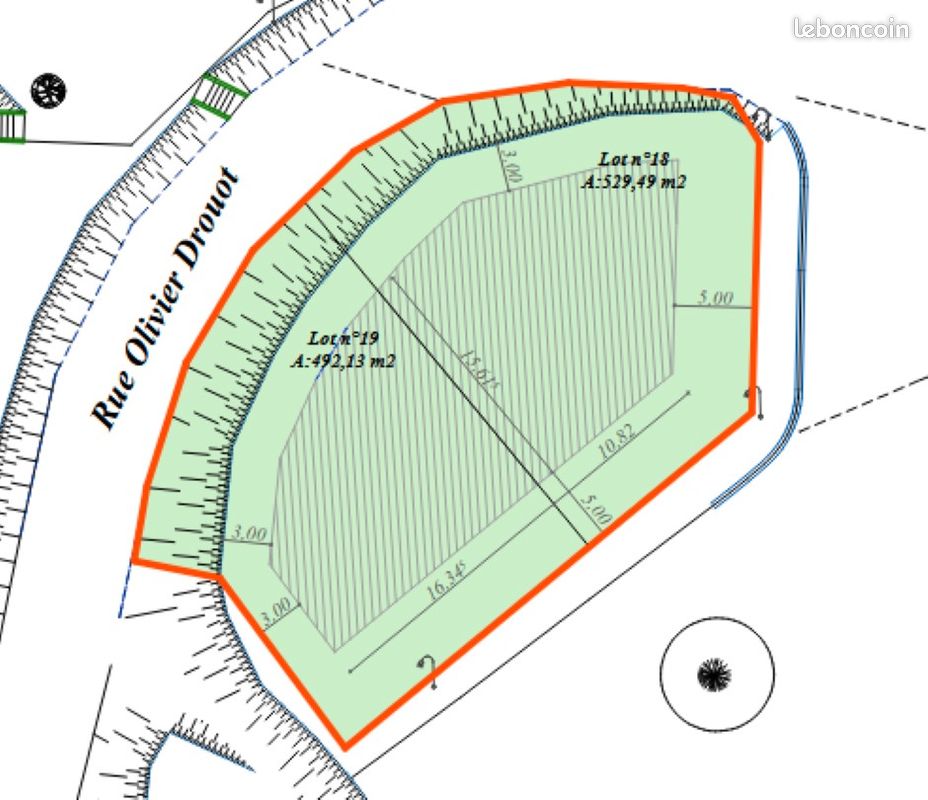 Terrain constructible – briey – double opportunité (résidence ou investissement) (image 2)