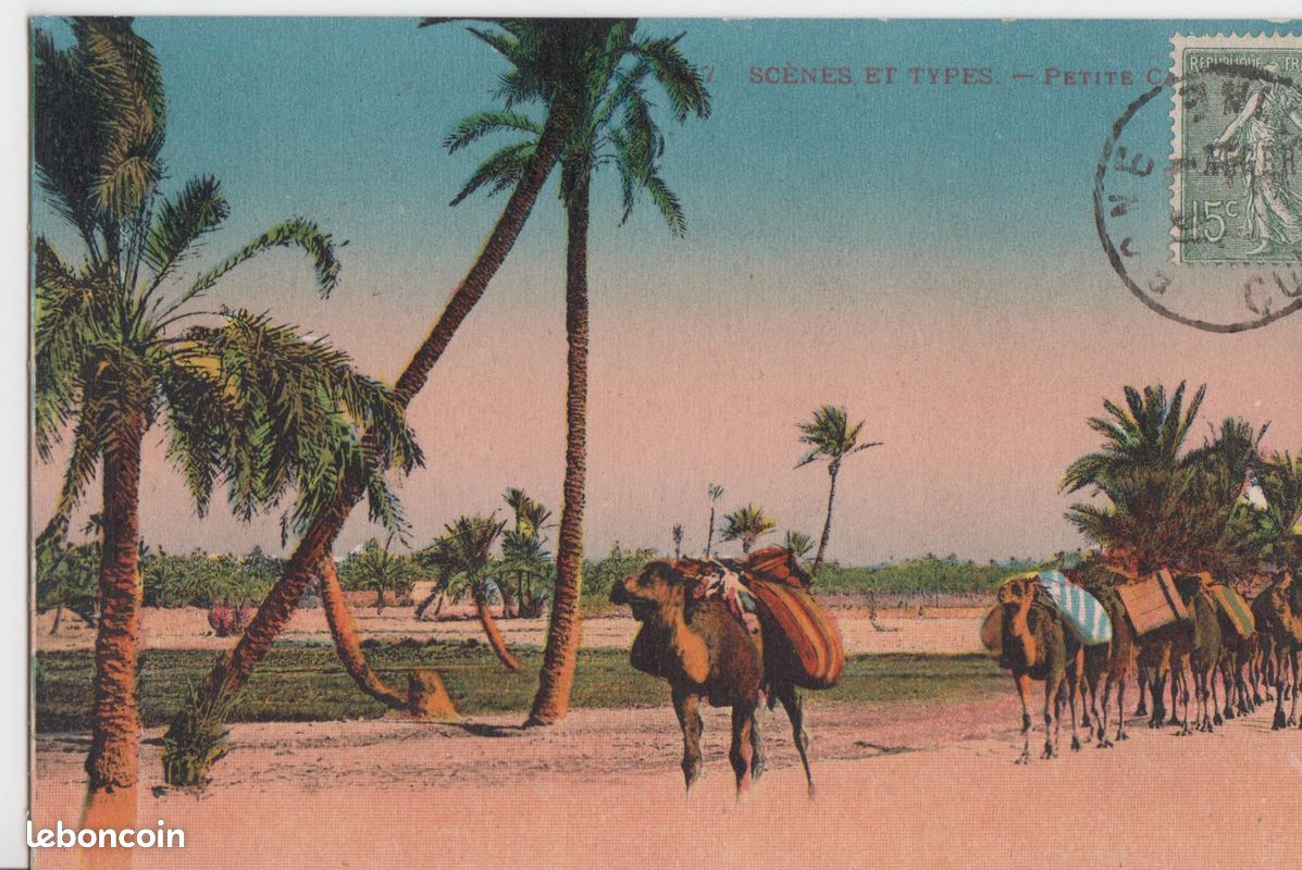 Algérie, Petite Caravane en 1916 (image 1)