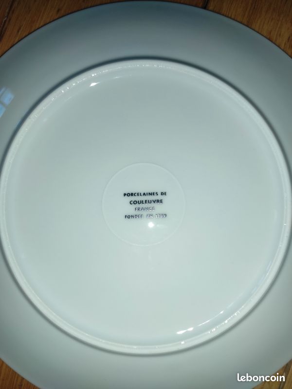 12 Assiettes porcelaine de marque couleuvre (image 2)