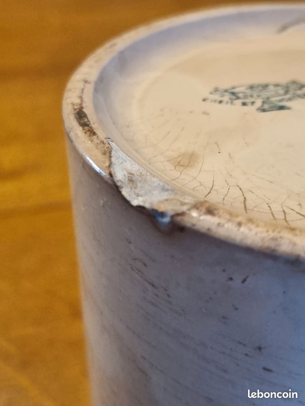 Pot ancien en faïence Creil et Montereau (image 3)