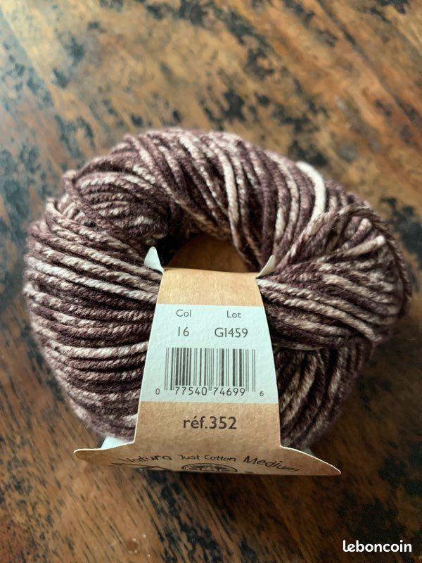 Lot de 10 pelotes Denim de DMC prune 16 (image 1)