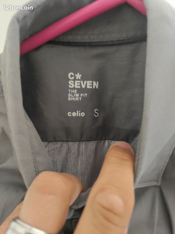 Chemise grise S celio (image 2)