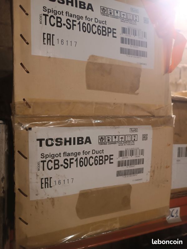 Plénum de soufflage pour gainable compact TCB-SF160C6BPE 4x200 mm (image 1)