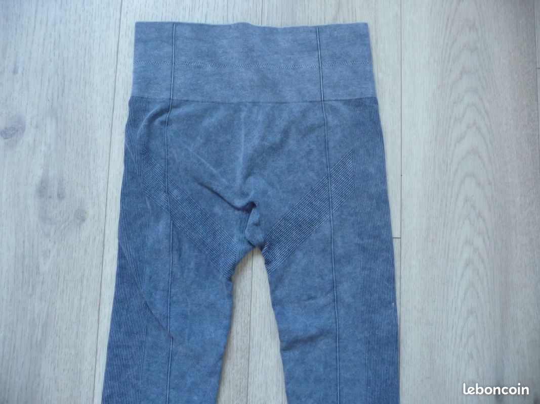 Pantalon equitation femme t. M gris et bordeaux (image 4)