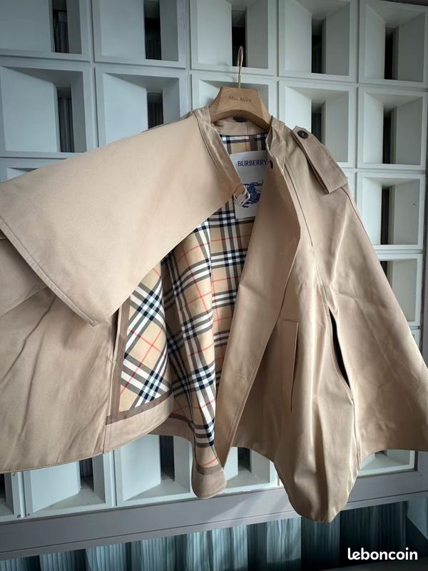 Trench-coat Burberry à col montant court, Taille XXL (image 5)