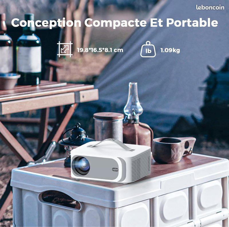 Videoprojecteur 4K Lisowod L61Pro - Netflix Certifié, 1080P Natif, 30000 Lux, WiFi6 Et Bluetooth