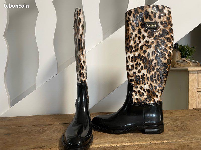 Rain Boots Bottes De Pluie Femme Guess Bottines Guess Guess Soldes