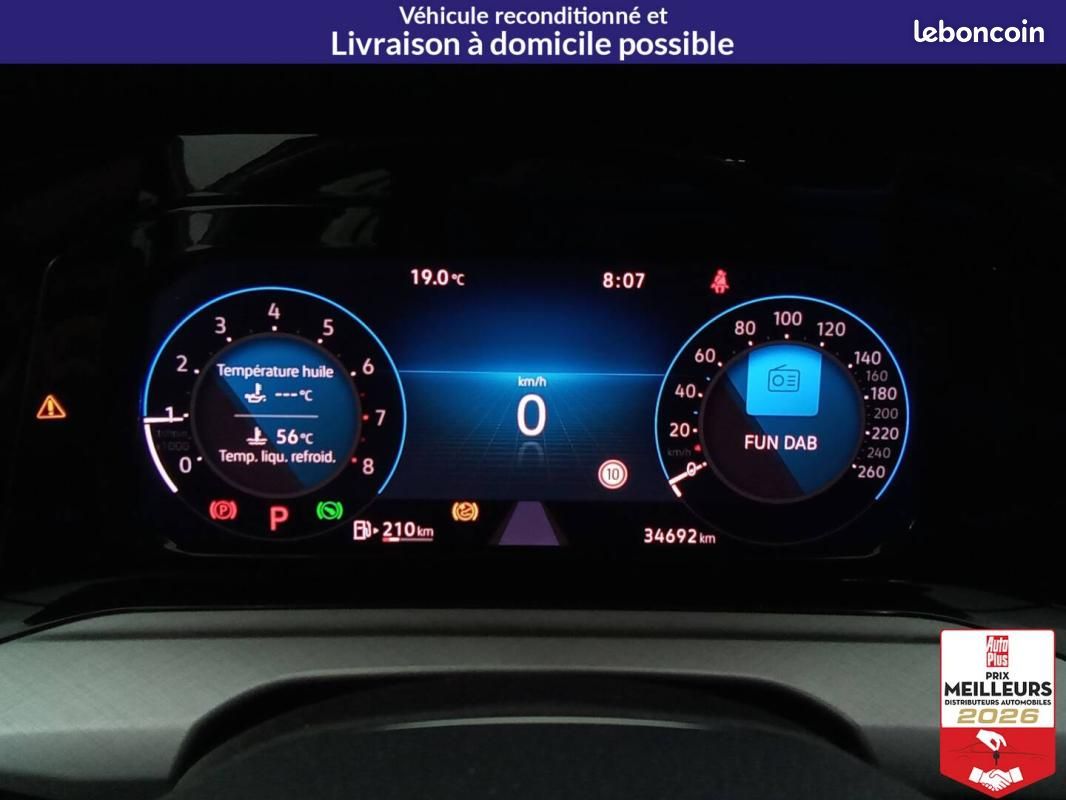 Volkswagen Golf 1.0 eTSI OPF 110 DSG7 Life +GPS +Caméra (image 12)
