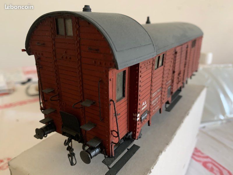 Wagon couvert bois à guérite Pwy2 1/43 AL (image 2)