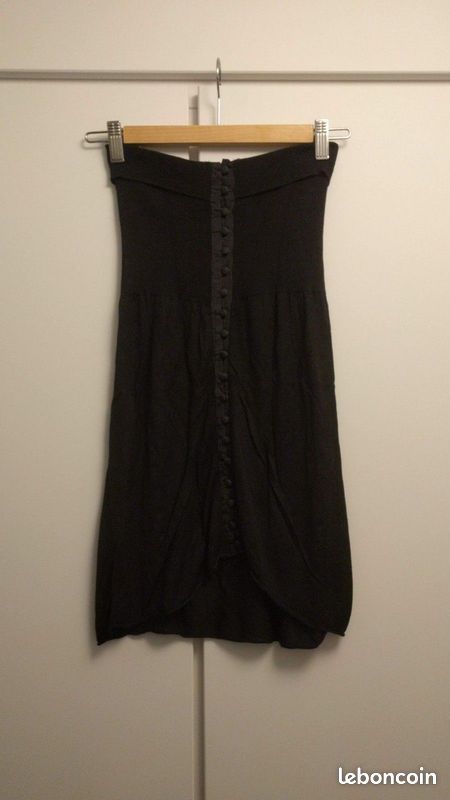 KOOKAI bustier femme maille noire T. 1 / 36 NEUF (image 2)