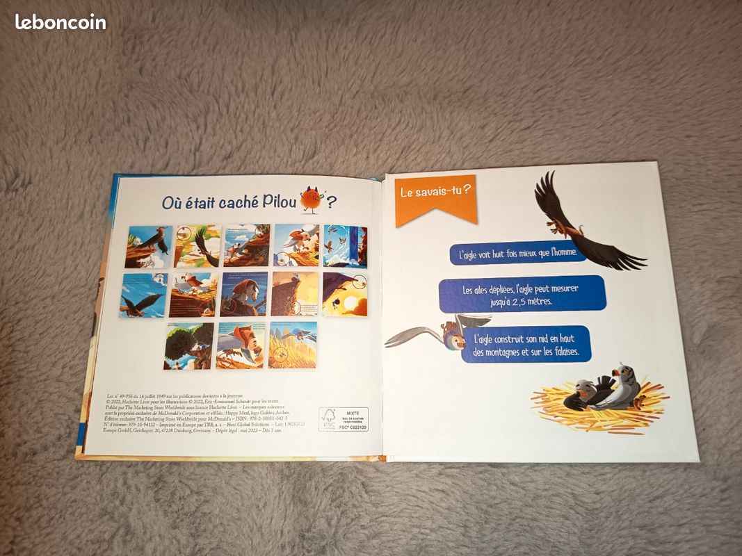 Livre album enfant, L'aigle qui avait le vertige, Éditions Hachette Jeunesse, NEUF (image 3)