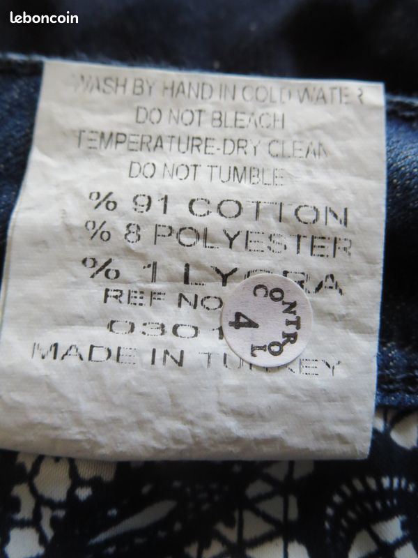 Jean bleu Cipo & Baxx – 91 % coton – Taille 38 – Neuf (image 4)