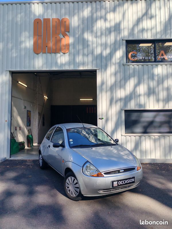 FORD KA 1.3 60ch - GRIS - 29/01/2001 - 117 100 KM - 3 490 - Garantie 3 mois incluse - Idéal ville ou jeune conducteur (image 1)