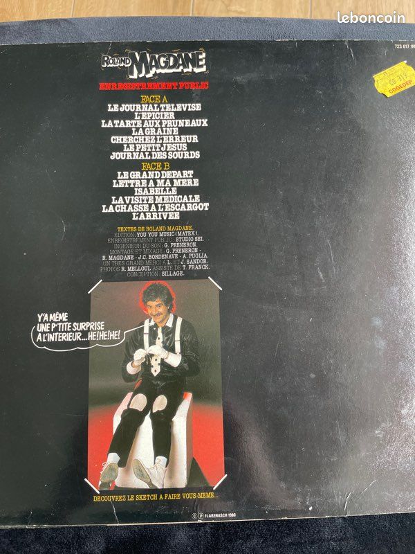 Vinyle humour Roland Magdane (image 2)