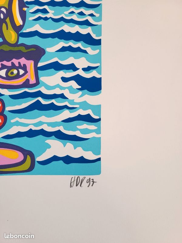 Hervé DI ROSA - Guadalupe, 1992 - Lithographie originale signée | Barnebys