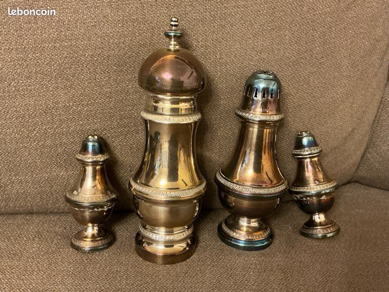 Lot de 2 moulins à sel et poivre de qualité supérieure - Deux salières